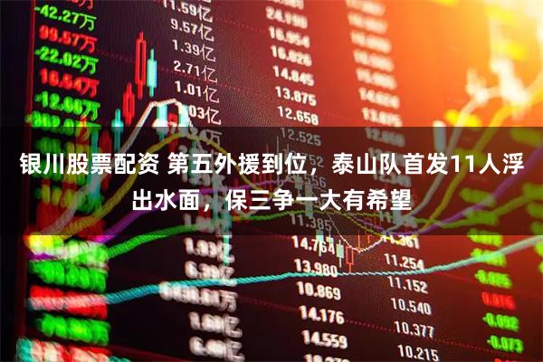 银川股票配资 第五外援到位，泰山队首发11人浮出水面，保三争一大有希望