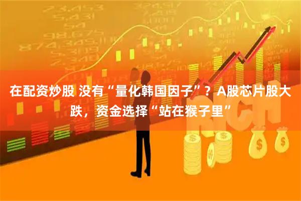 在配资炒股 没有“量化韩国因子”？A股芯片股大跌，资金选择“站在猴子里”